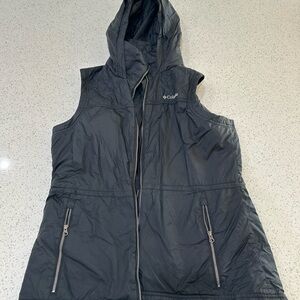 Columbia Women's Charcoal Hooded Vest